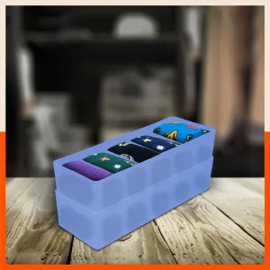 Stomo Dori Multi-Purpose Stackable Drawer Organizer For Home | Ocean - Set of 2