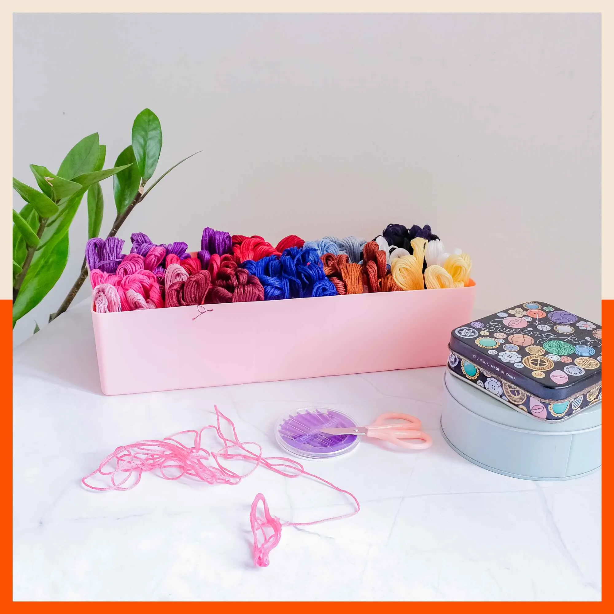 Stomo Dori Multi-Purpose Stackable Drawer Organizer For Home | Peach - Set of 3