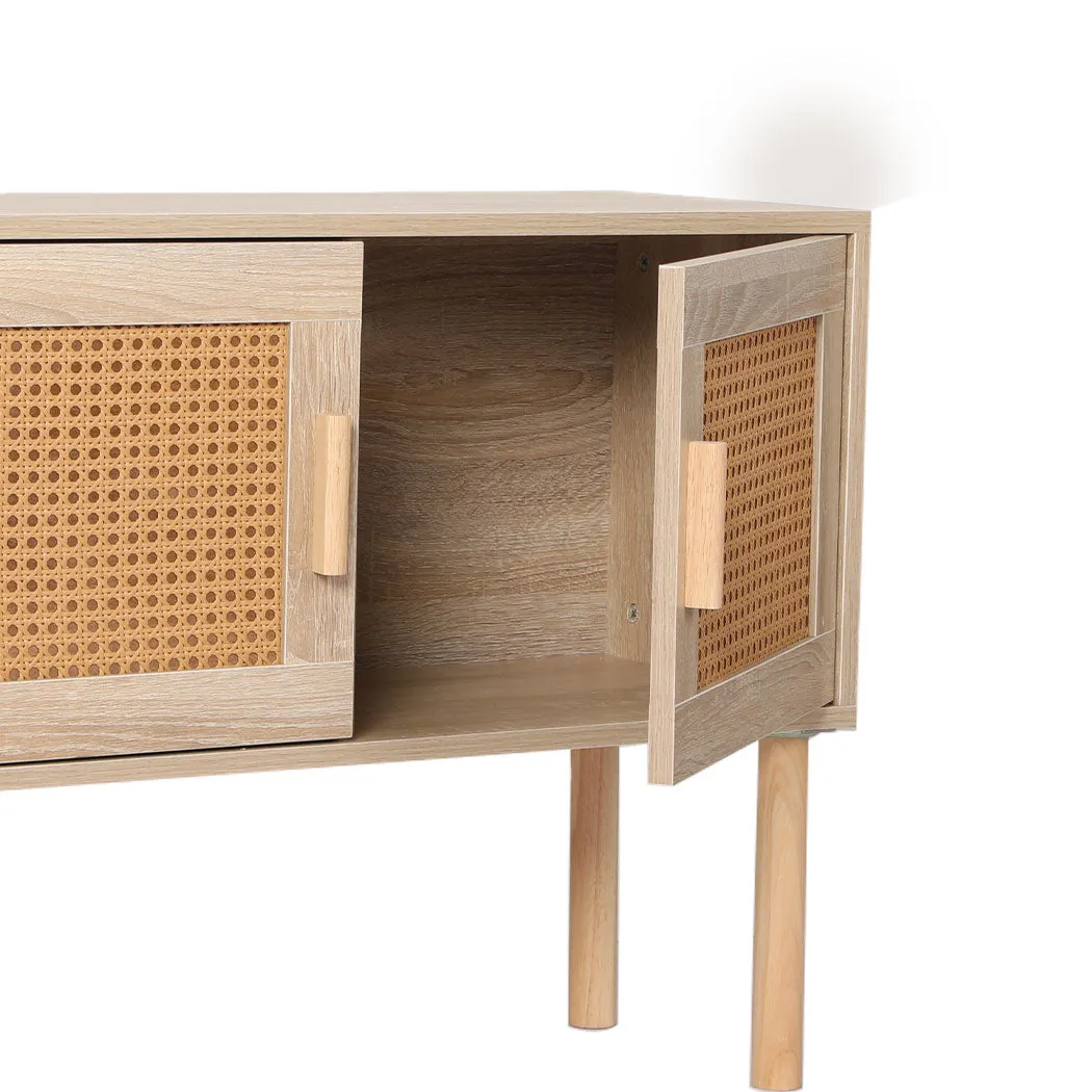 Storage Cabinet Rattan Dresser Chest of Drawers Tallboy Wooden Cabinet