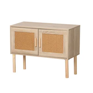 Storage Cabinet Rattan Dresser Chest of Drawers Tallboy Wooden Cabinet