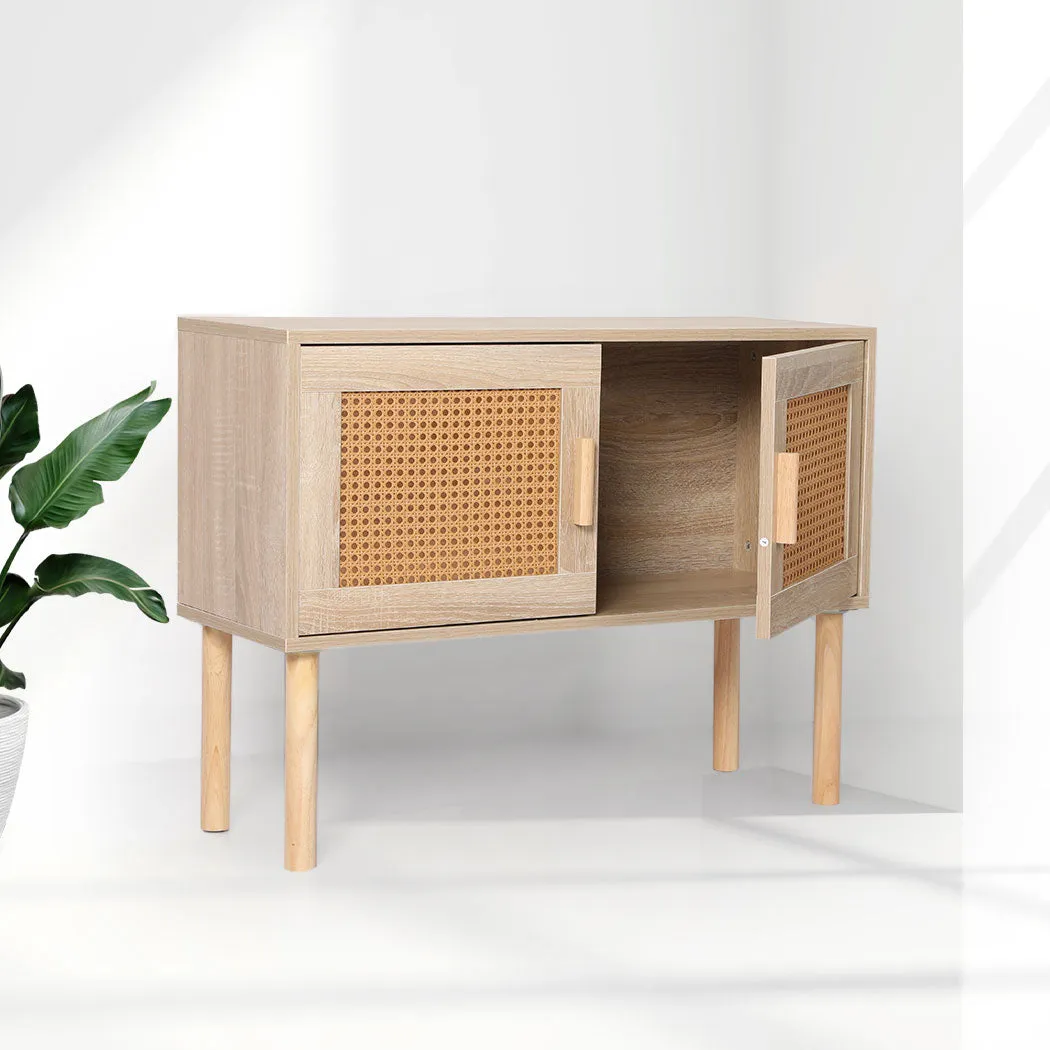 Storage Cabinet Rattan Dresser Chest of Drawers Tallboy Wooden Cabinet
