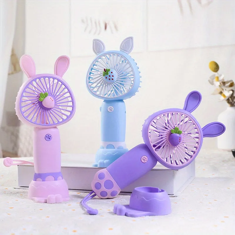 Strawberry Cat Paw Fan (USB Chargeable)