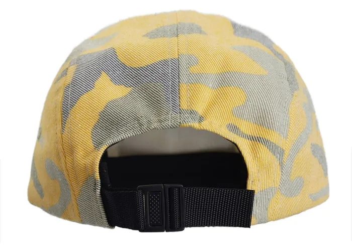 Supreme Washed Out Camo Camp Cap- Yellow Camo