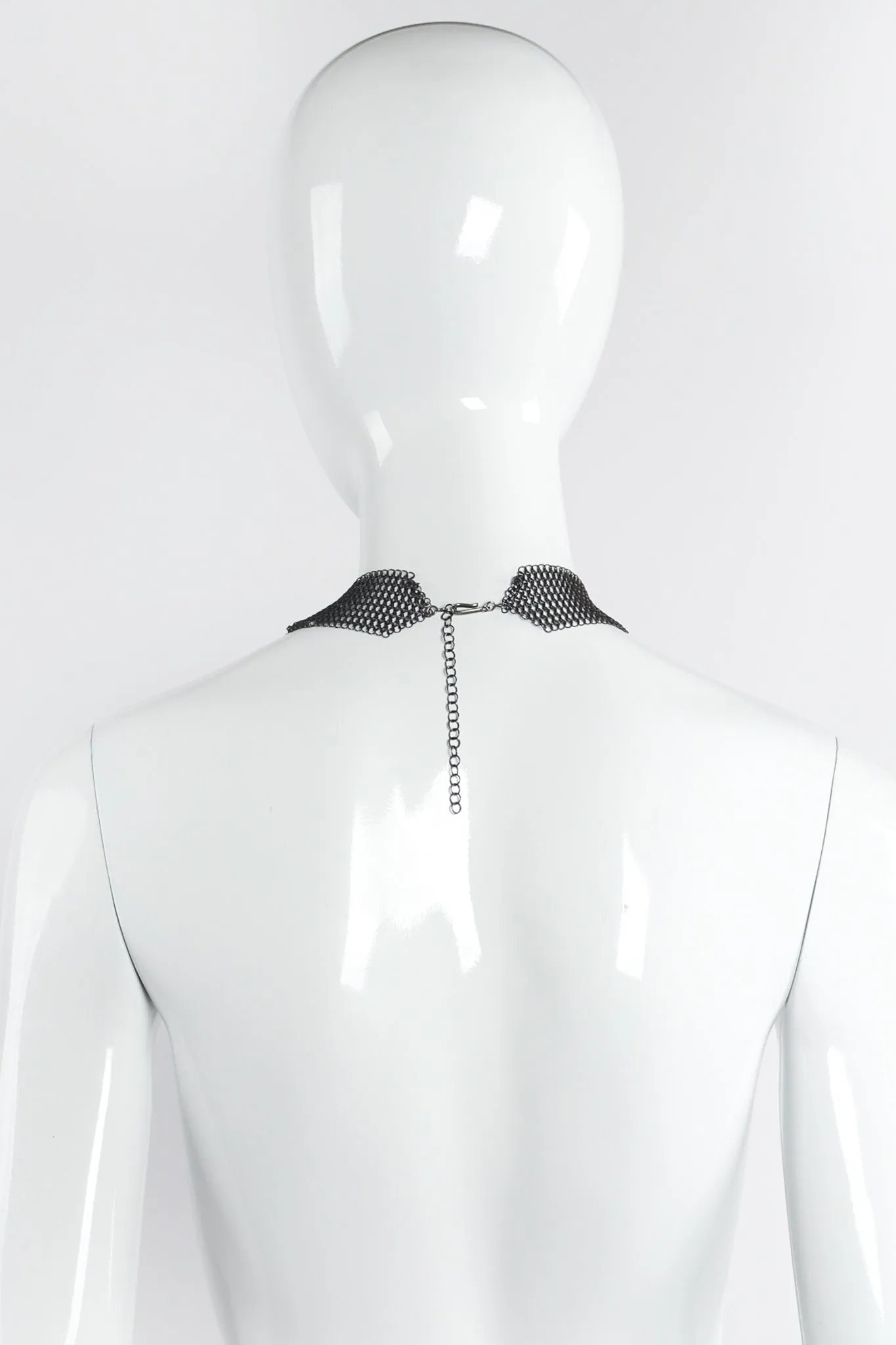 Swarovski Crystal Lattice Mesh Draped Collar