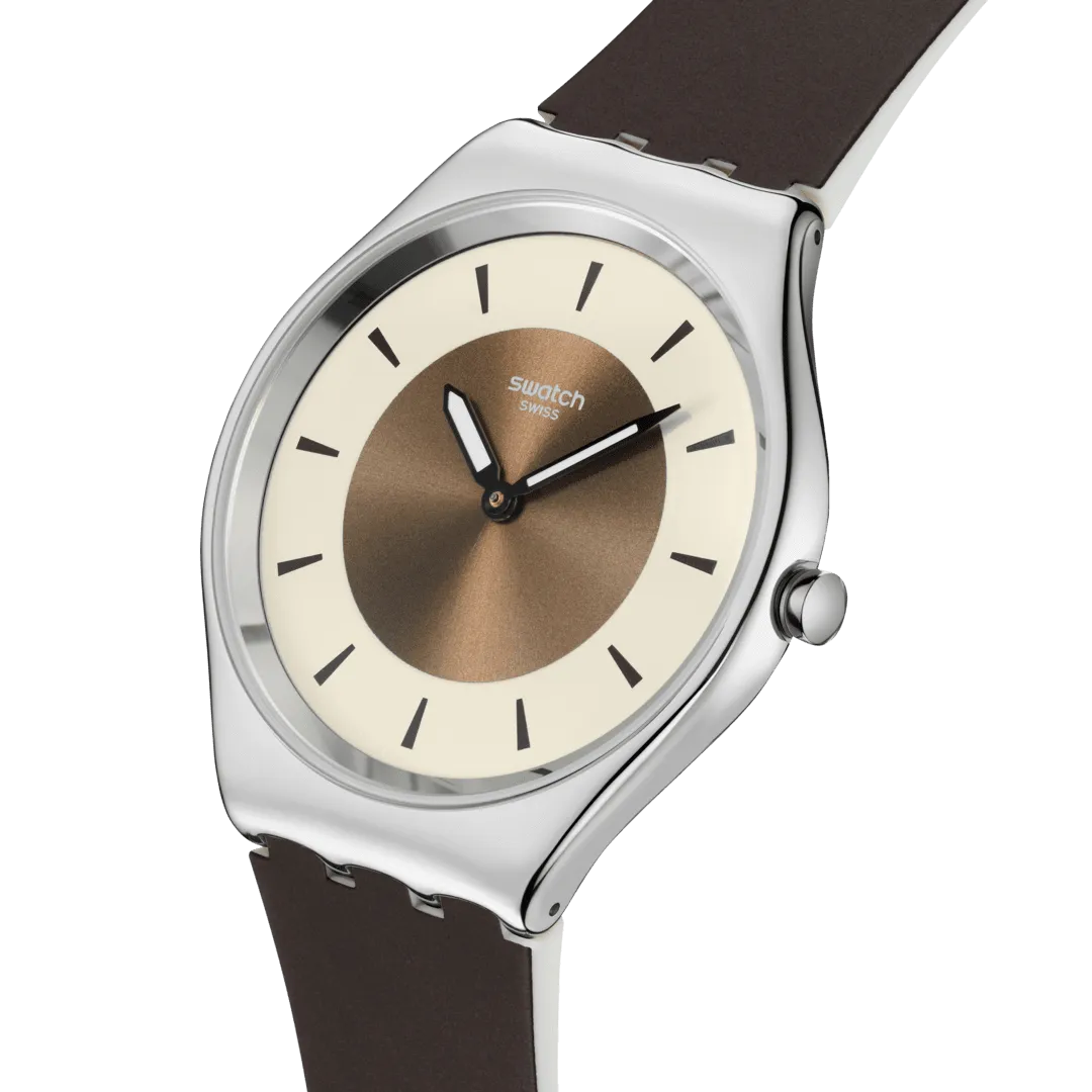 Swatch Hazel Delight Originals Skin Irony 38mm Syxs158 watch