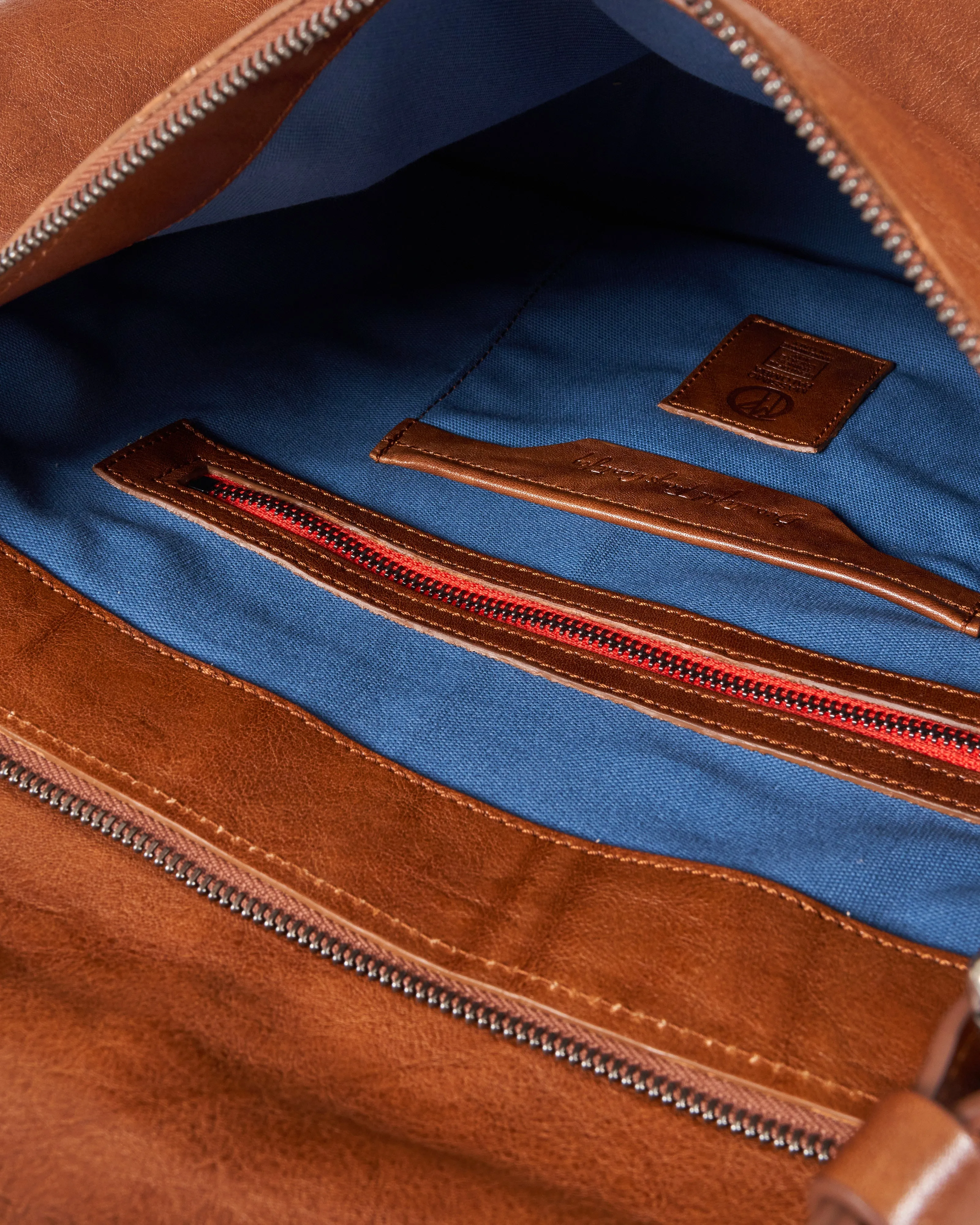 tall messenger bag - selleria lux cuoio