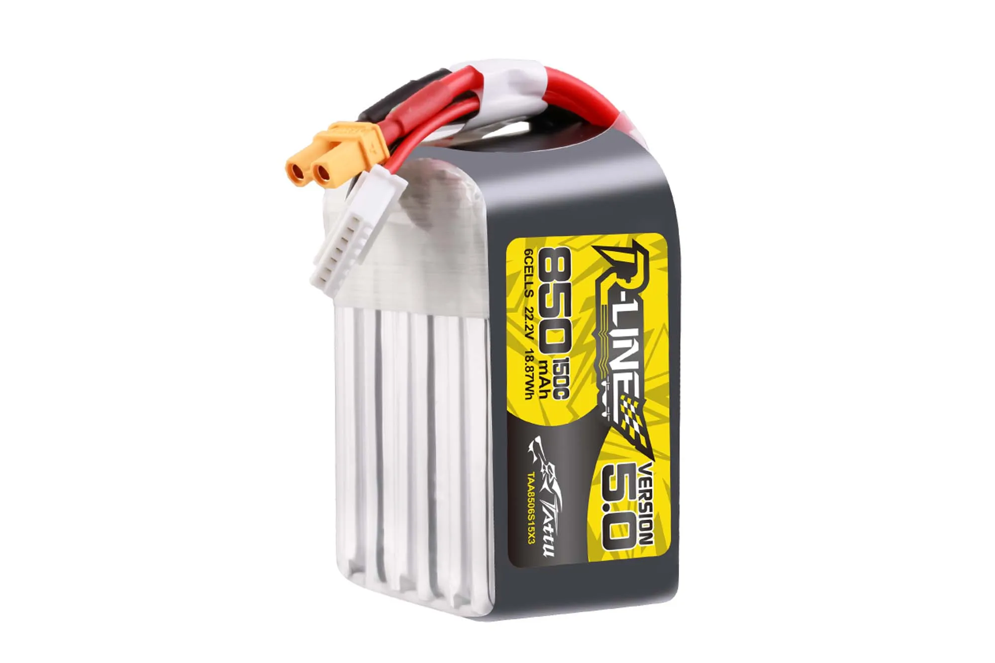 Tattu R-Line V5.0 850mAh 22.2V 6SIP 150C with XT30U-F Plug - BAT-GA-01-10