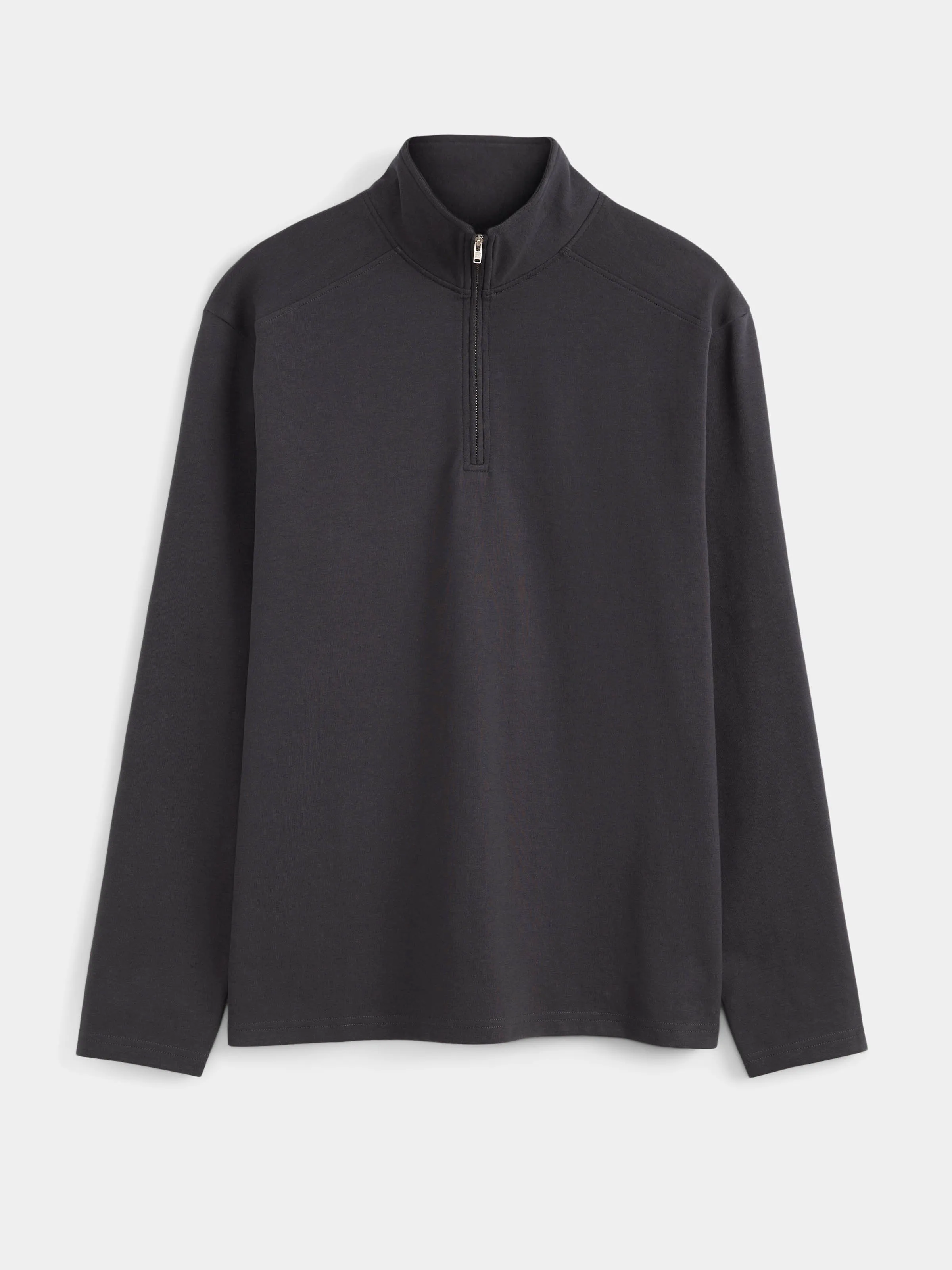 The Long Sleeve Half Zip in Dark Grey