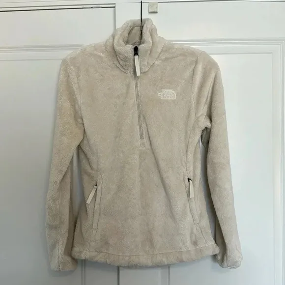 The North Face Osito 1/4 Zip Pullover - Women's Size XS White Dune (Ivory/Cream)
