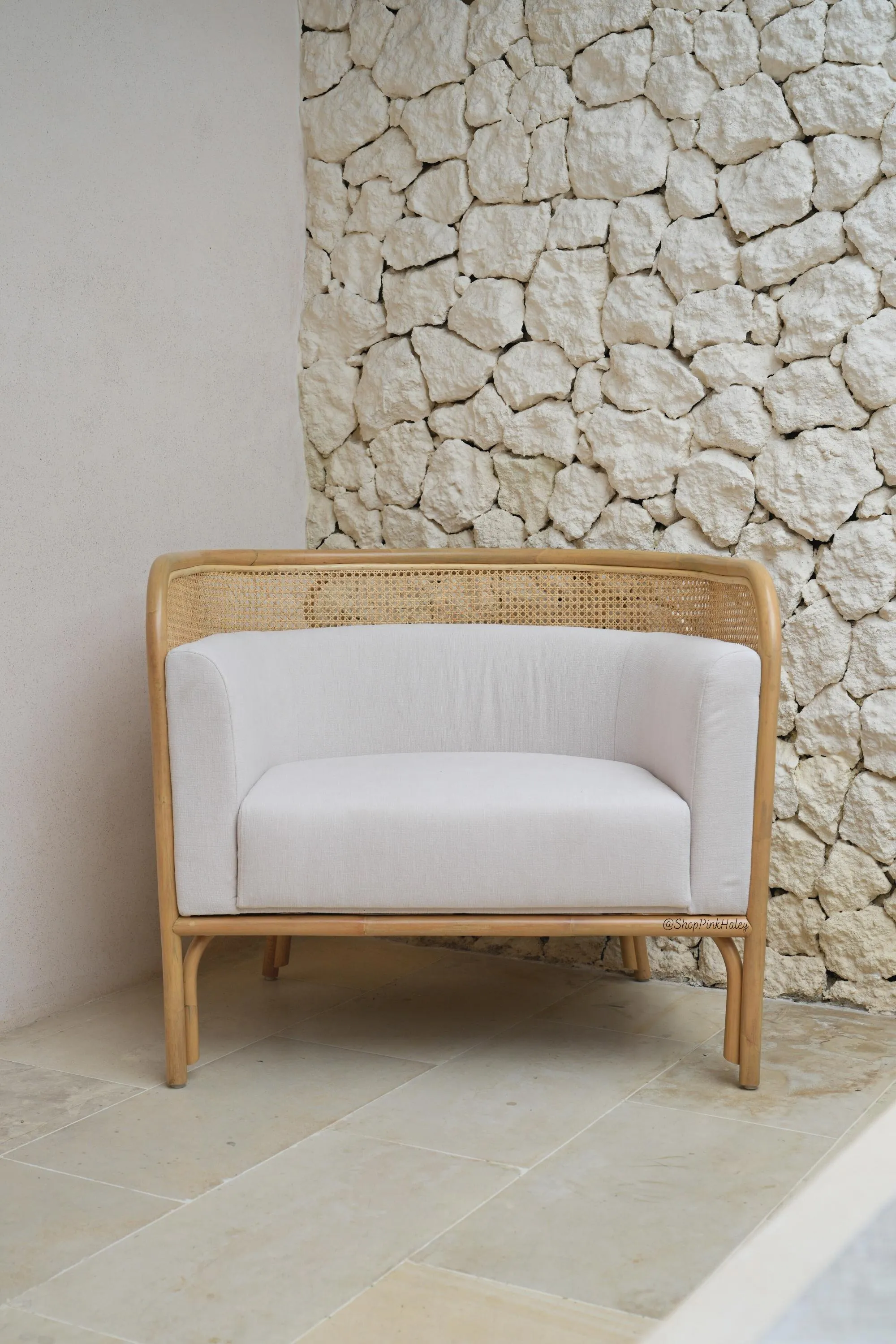 The Paramount Rattan Cane Accent Chair (Set of 2 Chairs)