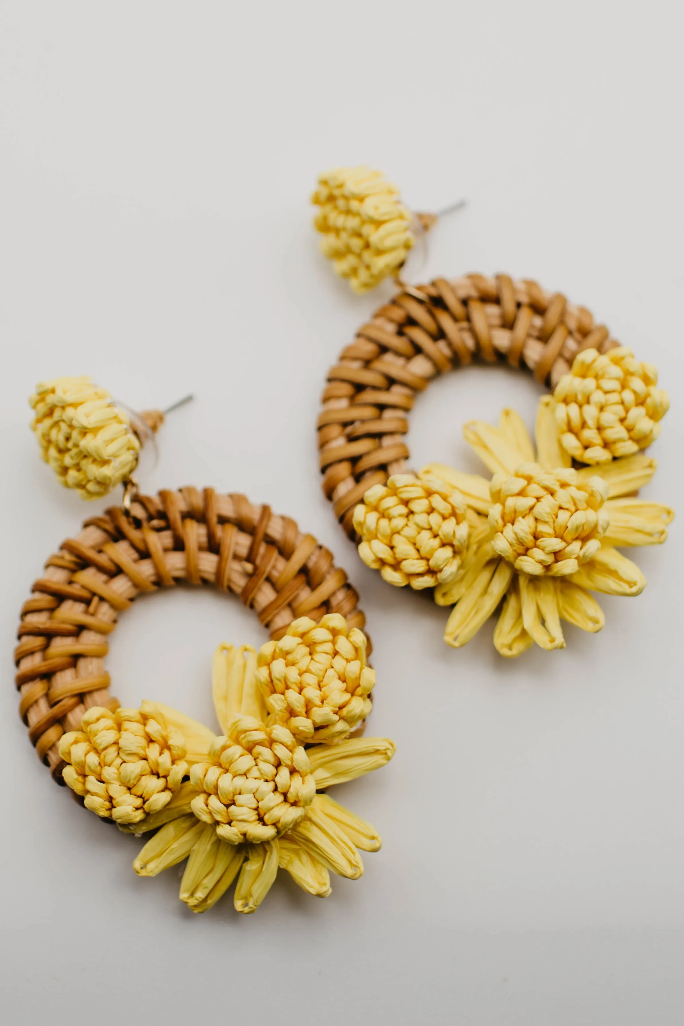 The Wendy Rattan Flower Earring