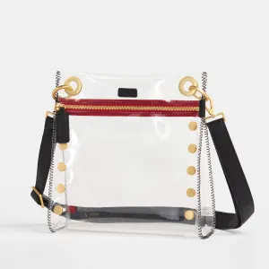 Tony | Clear Black/Brushed Gold Red Zip | Med