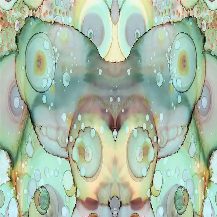 Tote Bag Abstract Art 'Mermaid Tail'