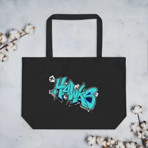 Tote Bag ~ Jr Hawks Graffiti Large Organic
