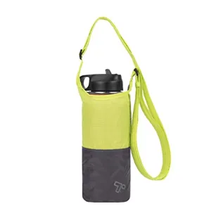 Travelon Packable Water Bottle Tote Sling, Lime/Gray, One Size
