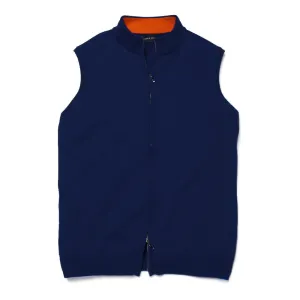 TWO TONE DOUBLE ZIP VEST