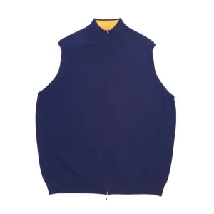 TWO TONE DOUBLE ZIP VEST