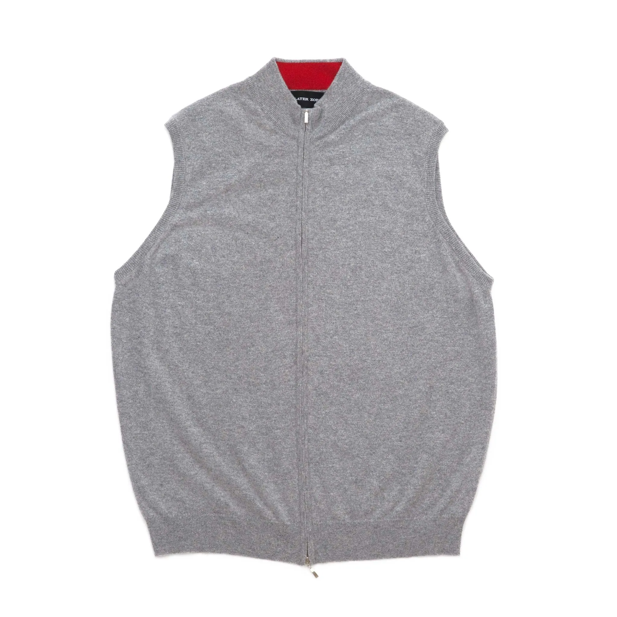 TWO TONE DOUBLE ZIP VEST