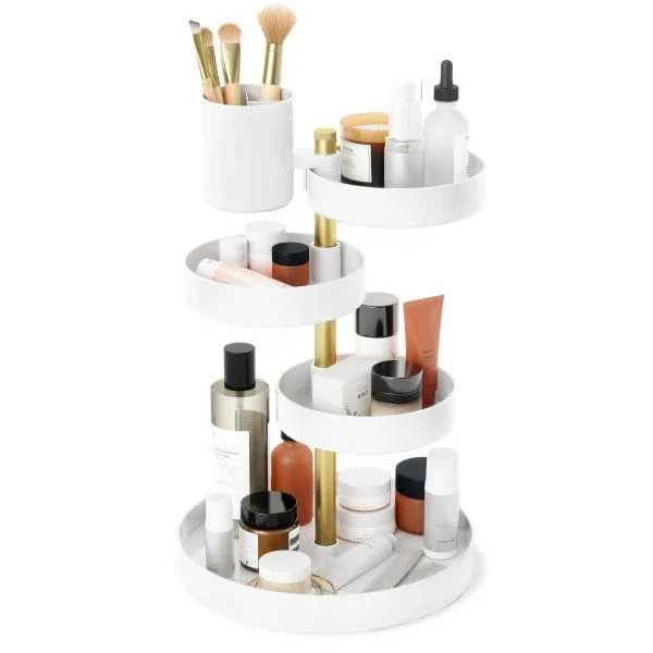 Umbra Pirouette Organizer White & Brass UMB1015097524