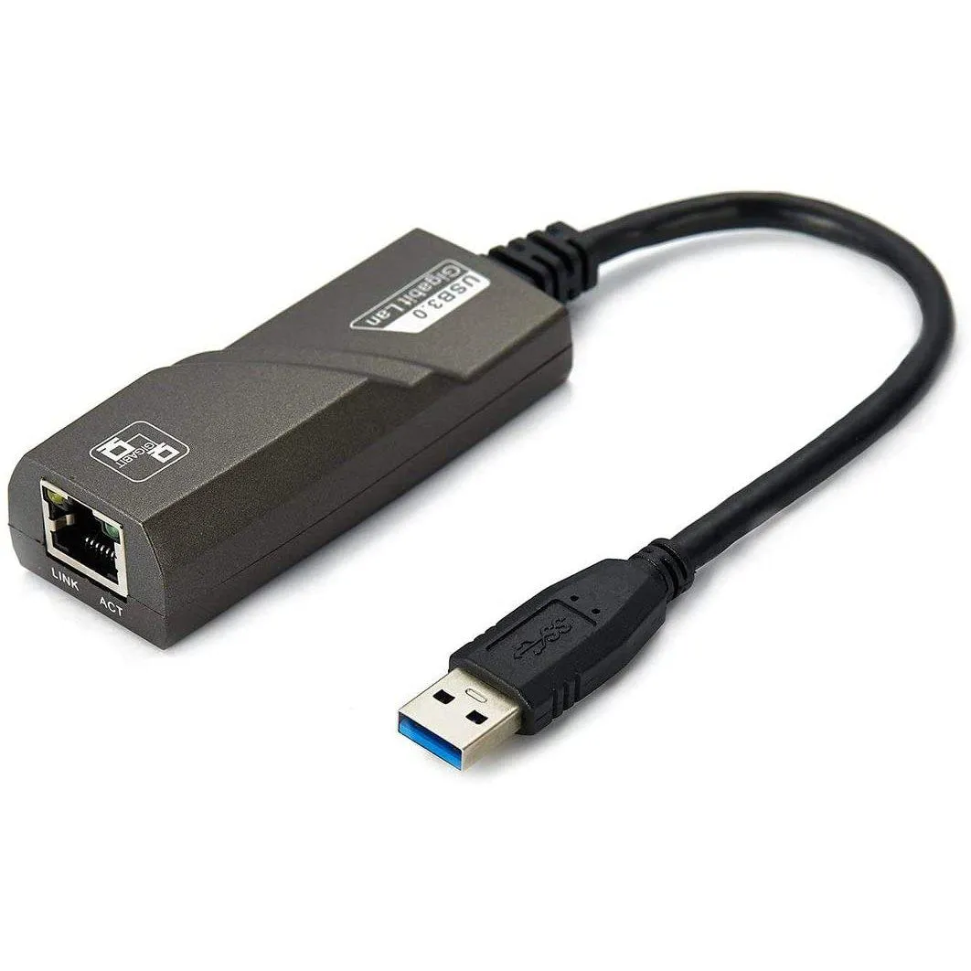 USB 3.0 to Gigabit Ethernet Adapter | 10/100/1000 Mbps can be Used for Laptops, Desktops, Consoles & More