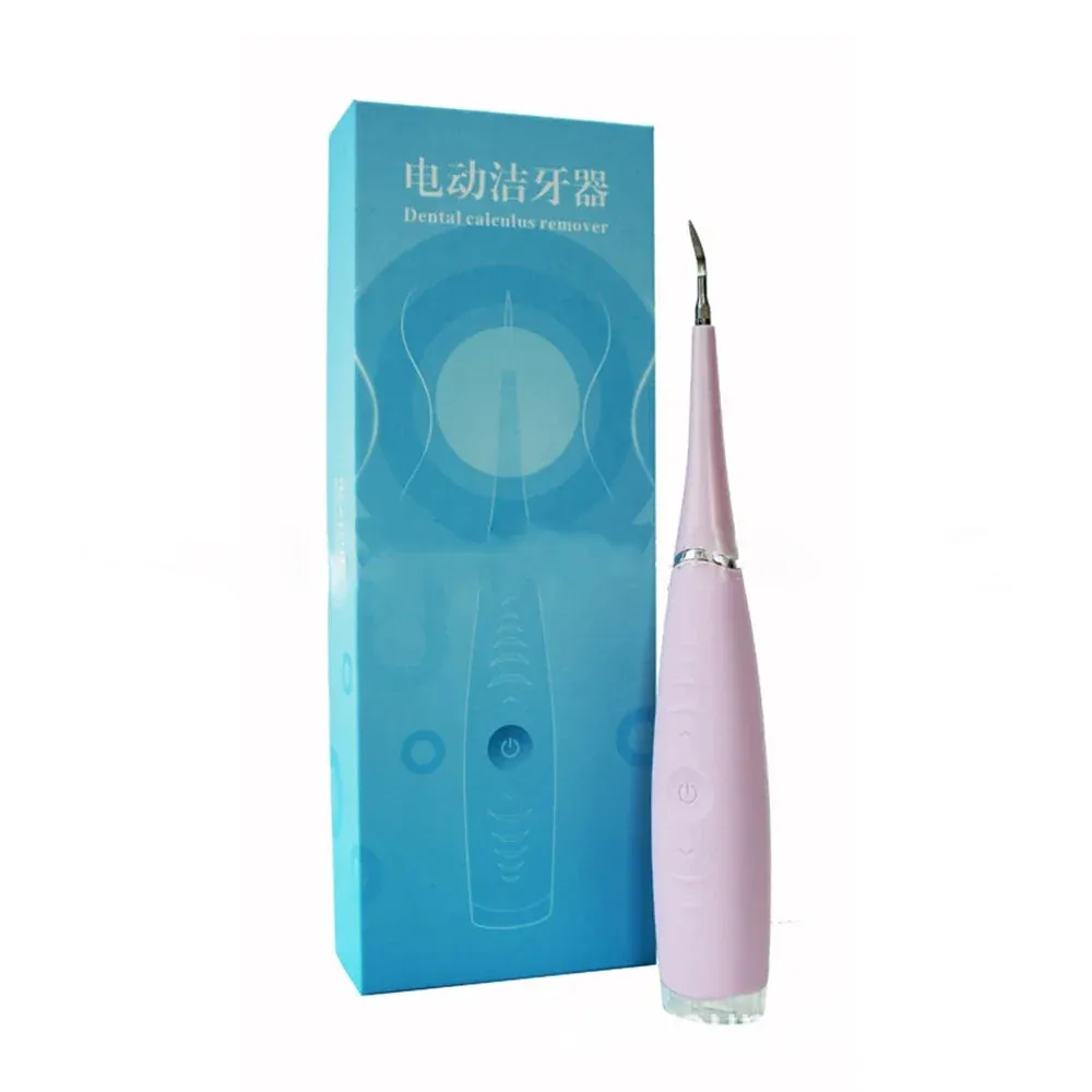 USB Rechargeable Vibrating Sonic Dental Scaler Tooth Plaque Remover Dental Stains Tartar Cleaning Tool Whitens Teeth