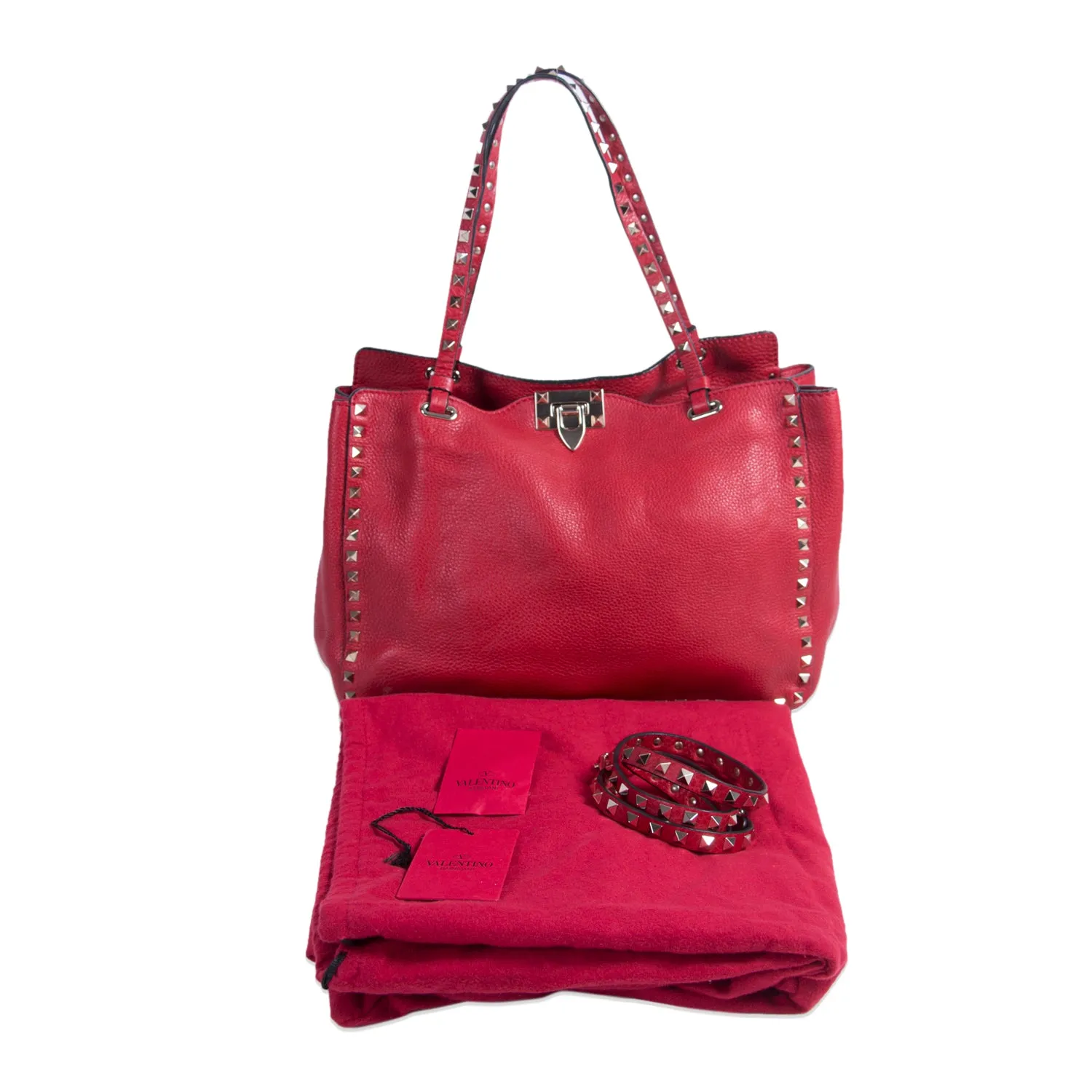 Valentino Medium Rockstud Tote Bag