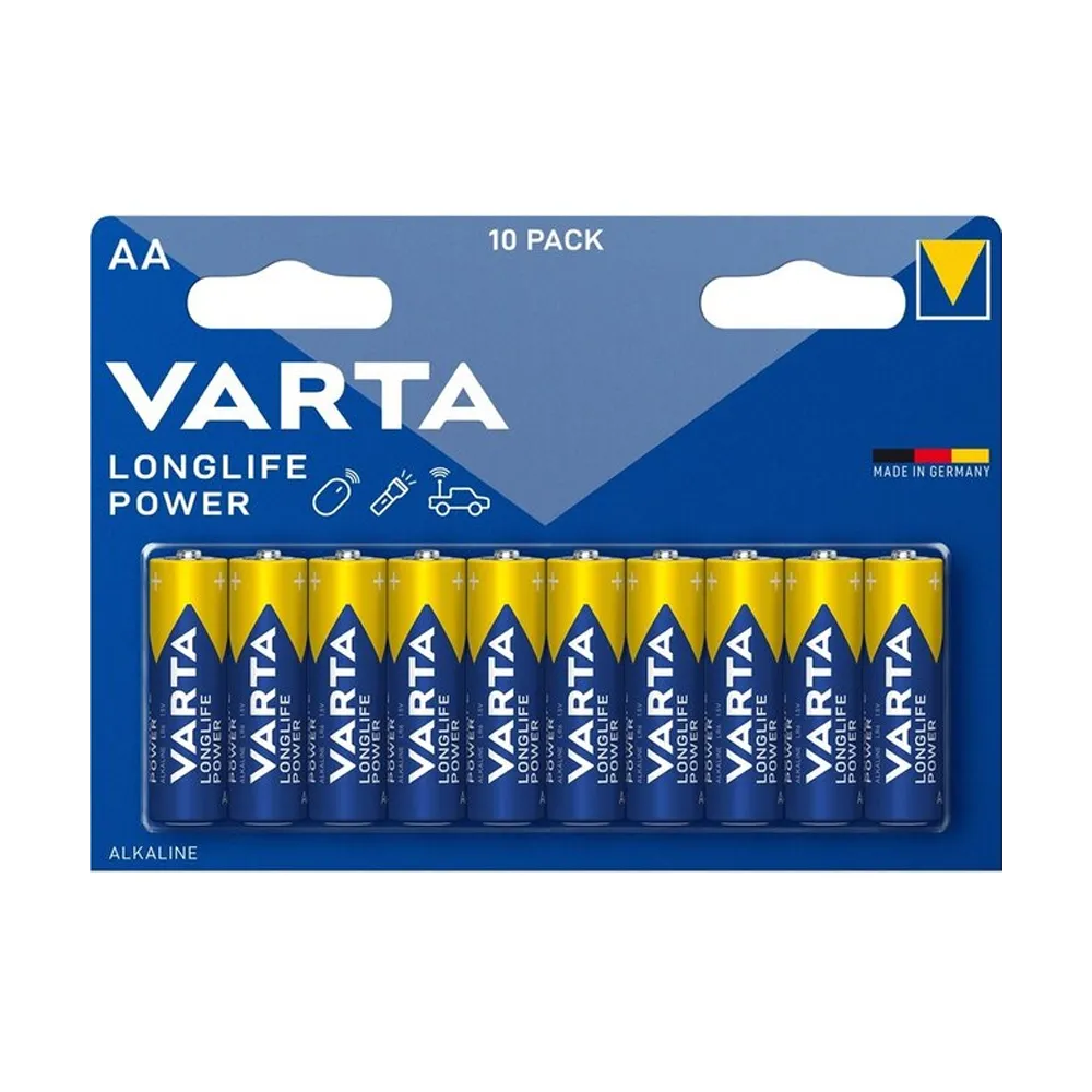 VARTA Longlife Power AA (10-pack) Alkaline Battery