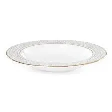 Venetian lace gold rim soup bowl