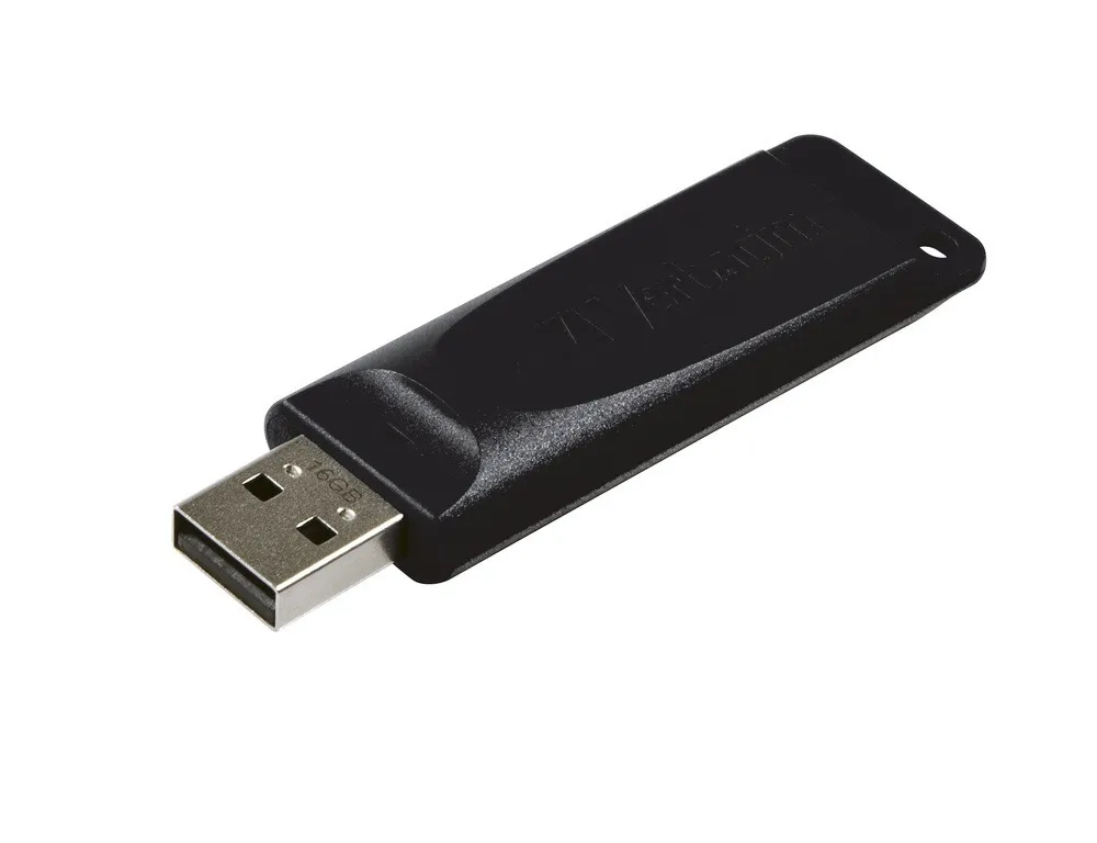Verbatim 98696 Memoria Usb 16 Gb Slinder Dezlizable Retractil Color Negro