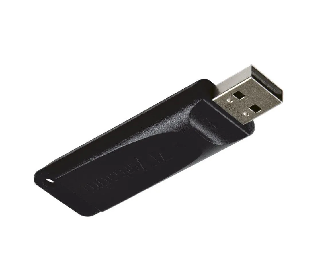 Verbatim 98696 Memoria Usb 16 Gb Slinder Dezlizable Retractil Color Negro