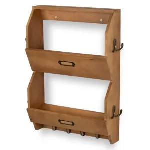 VESTI 2-Tier Entryway Coat Rack and Kitchen Drawer Utensil Organizer - 12 Hooks