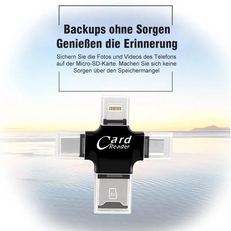 Vier-in-Eins-Kartenleser