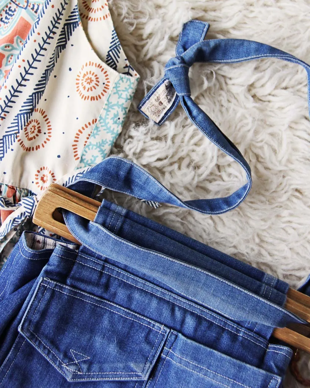 Vintage 70's Denim Tote