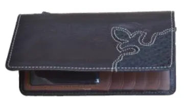 Vintage Bison Yuma Checkbook Wallet