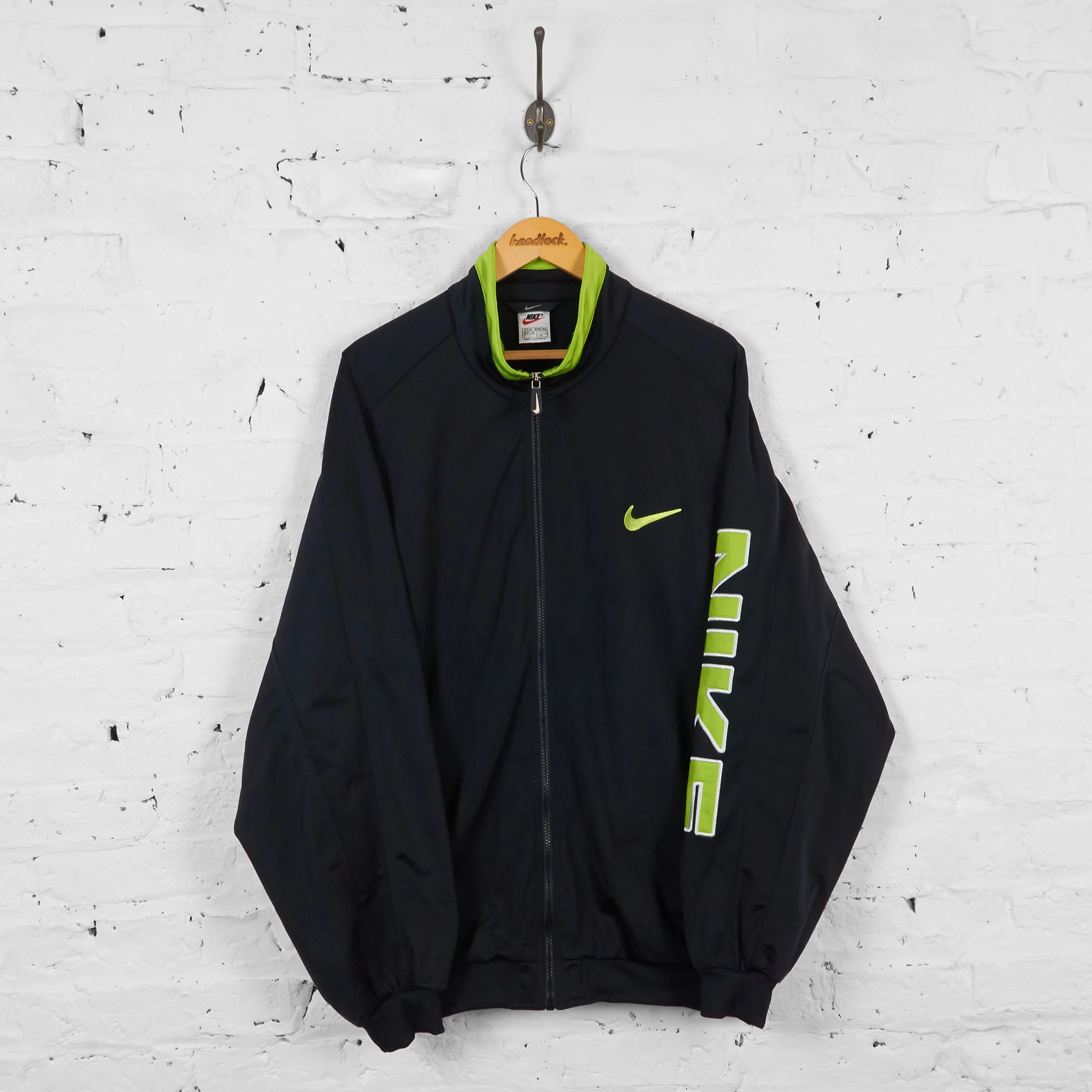 Vintage Nike Tracksuit Top - Black - XXL