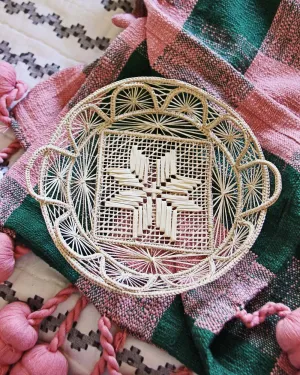 Vintage Rattan Basket
