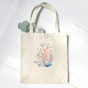 Watercolor Coral - Canvas Tote Bag