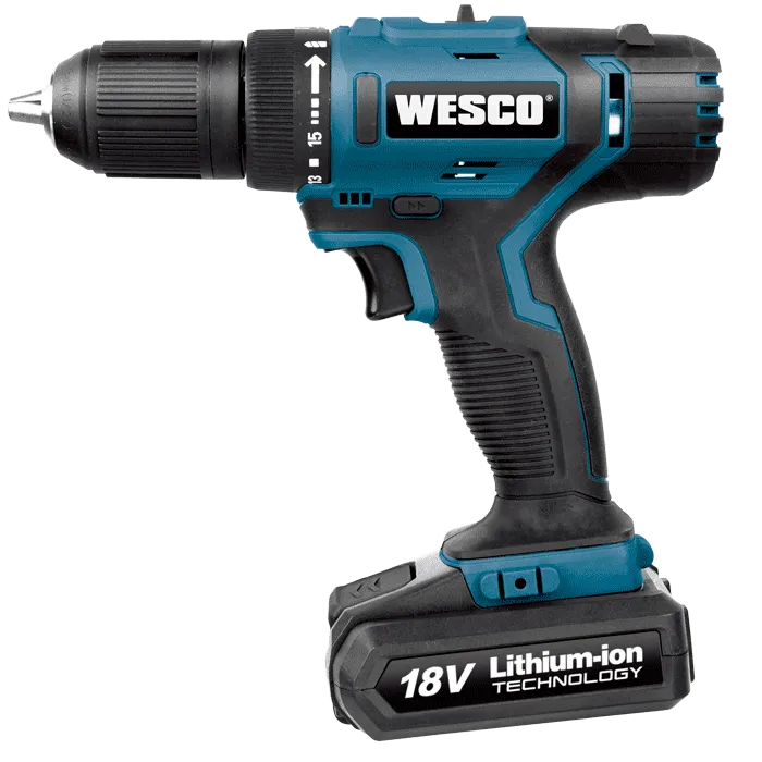 Wesco - 18V Lithium Impact Drill Driver 1x1.5 AH