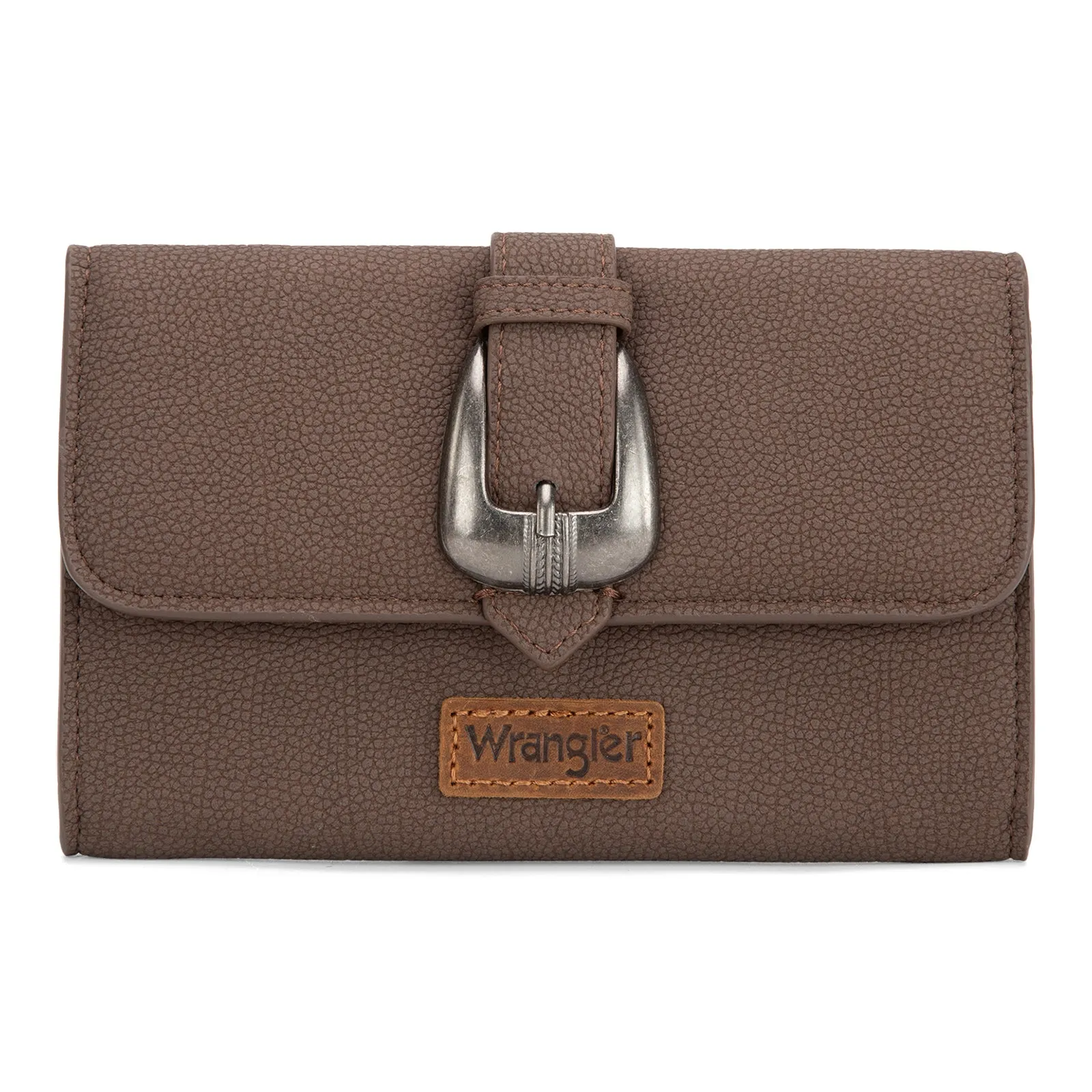 WG168-W012  Wrangler Buckle Wallet /Shoulder Bag/Crossbody- Coffee