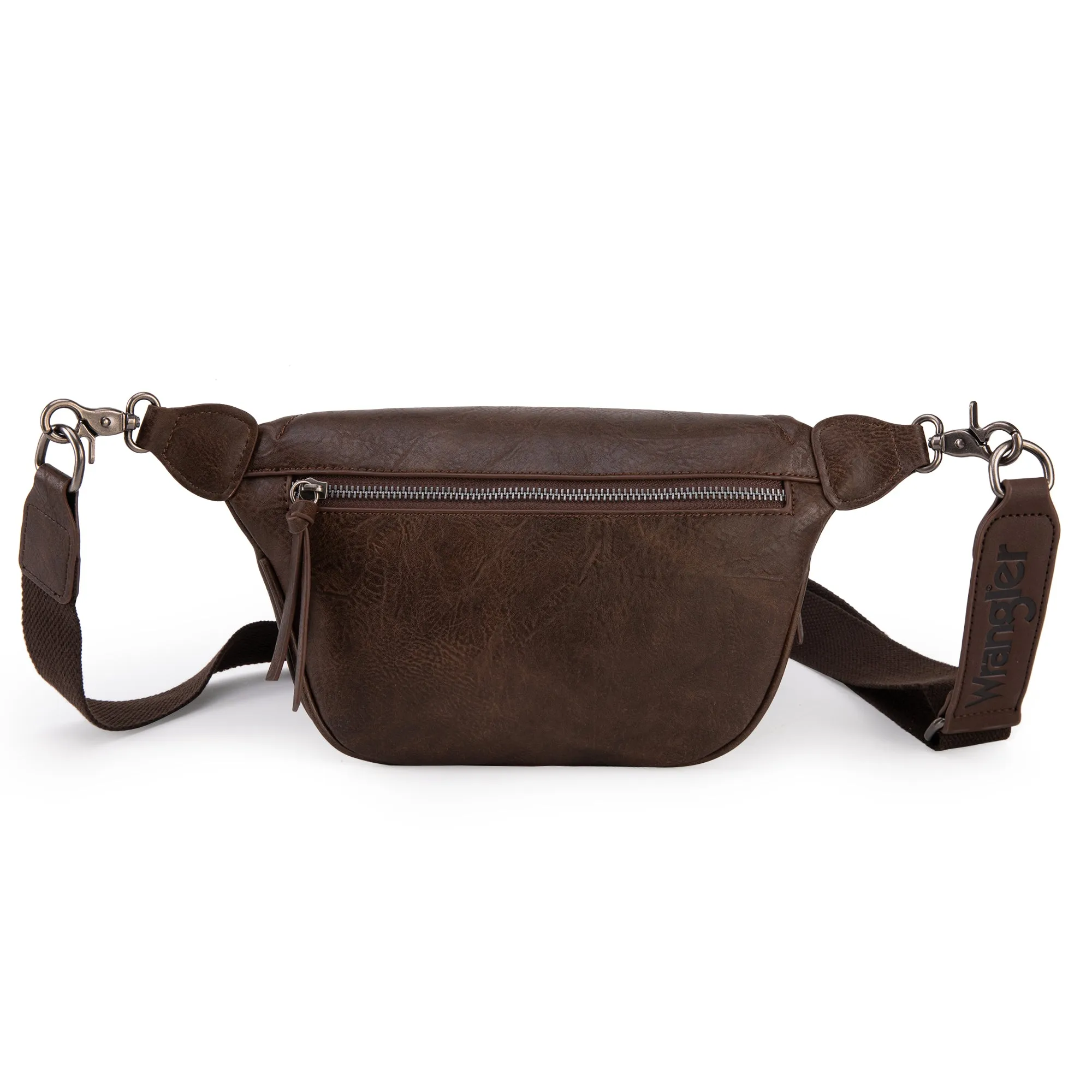 WG82-194  Wrangler Fanny Pack Belt Bag Sling Bag - Coffee