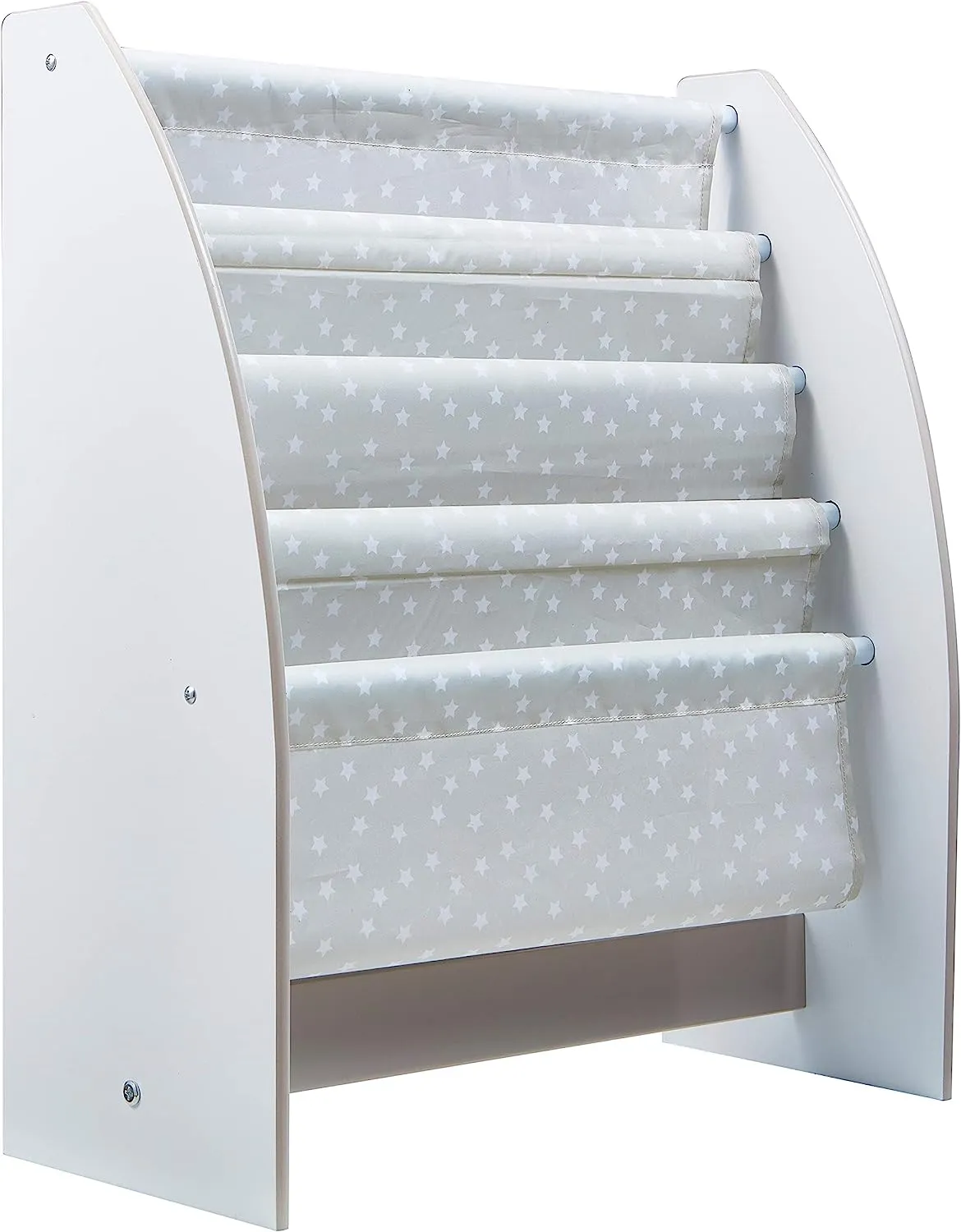 White Starry Night 4 Tier Sling BookCase | Childrens Bookcase | Kids Bookshelf