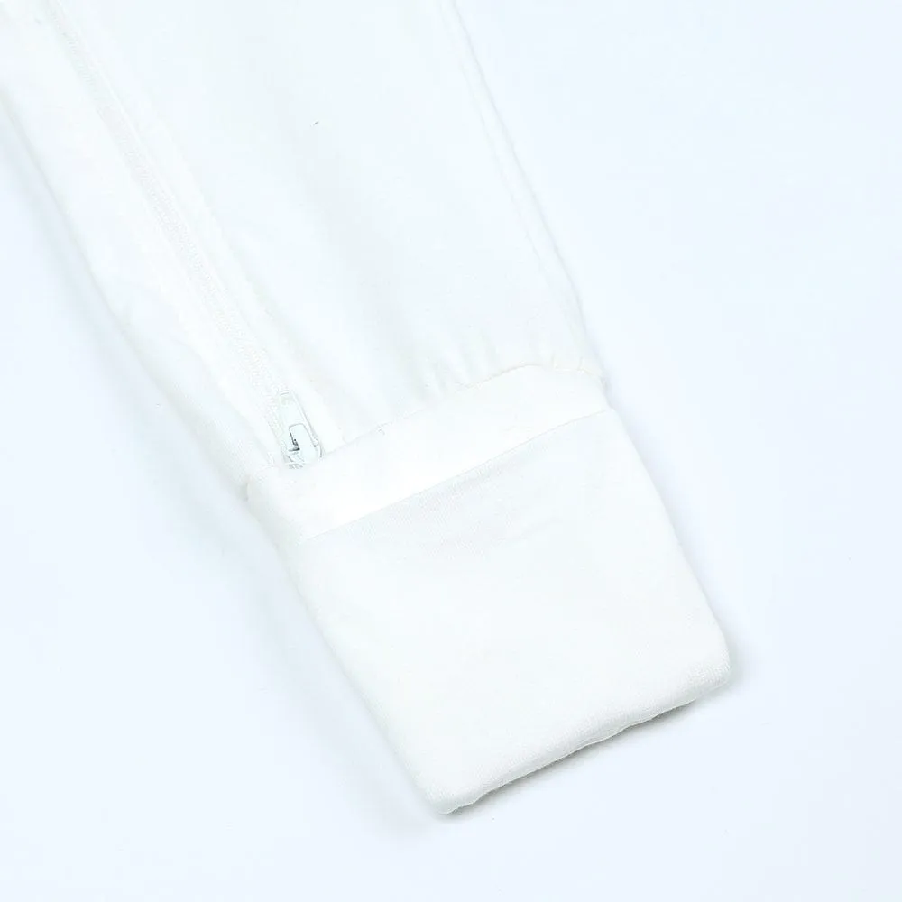 White Zip Sleepsuit