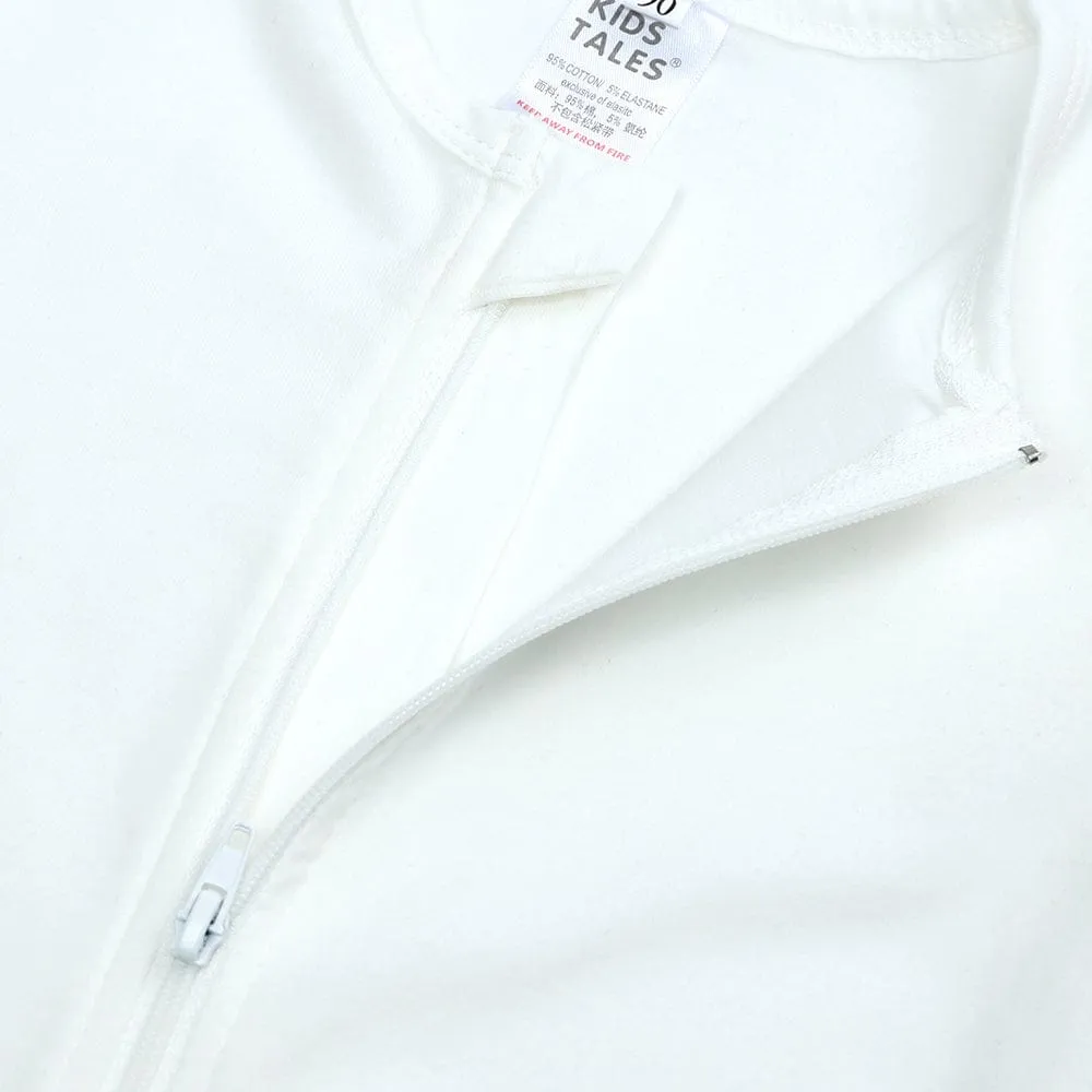 White Zip Sleepsuit