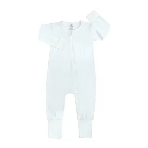 White Zip Sleepsuit