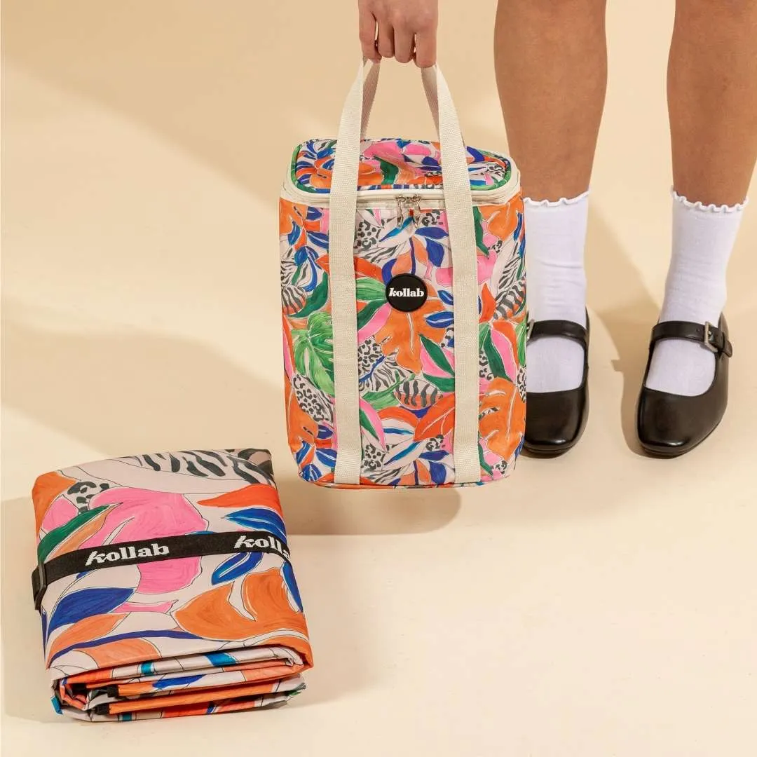 Wine Cooler Bag Leopard Tropics