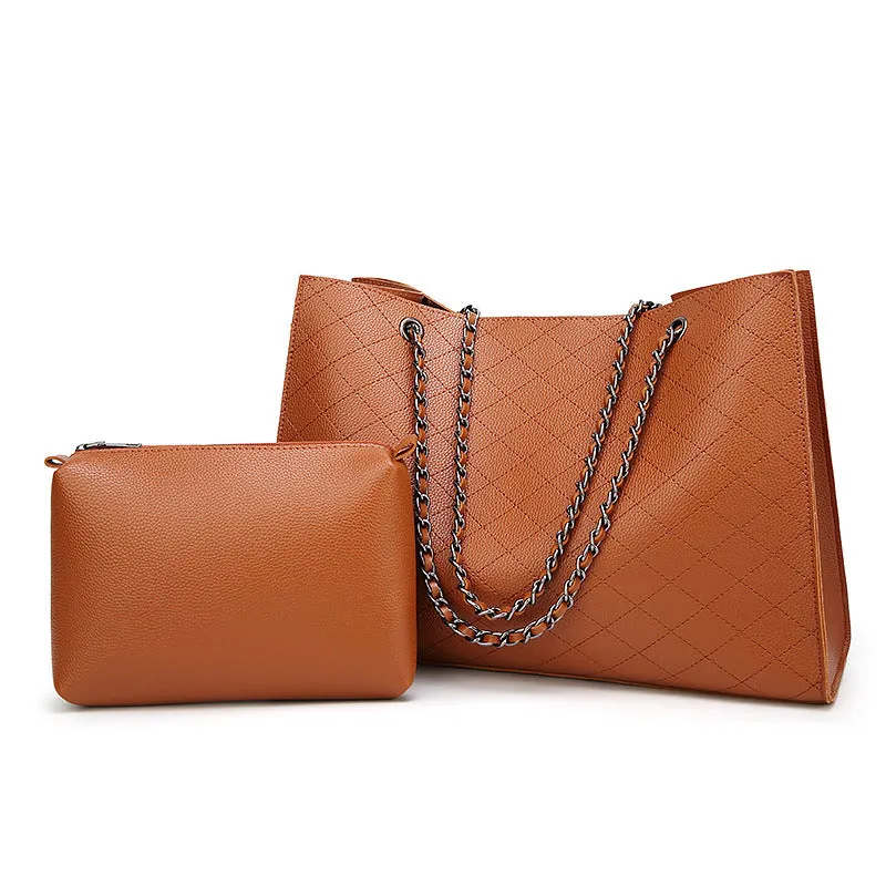 Women's Diamond Lattice Handbag