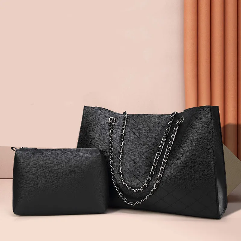 Women's Diamond Lattice Handbag