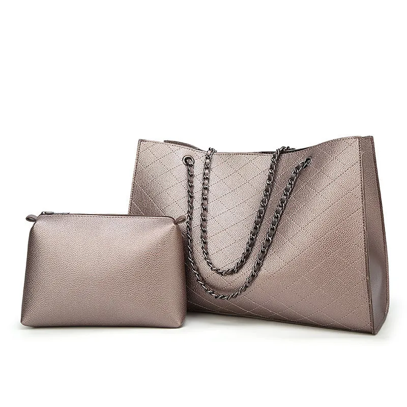 Women's Diamond Lattice Handbag