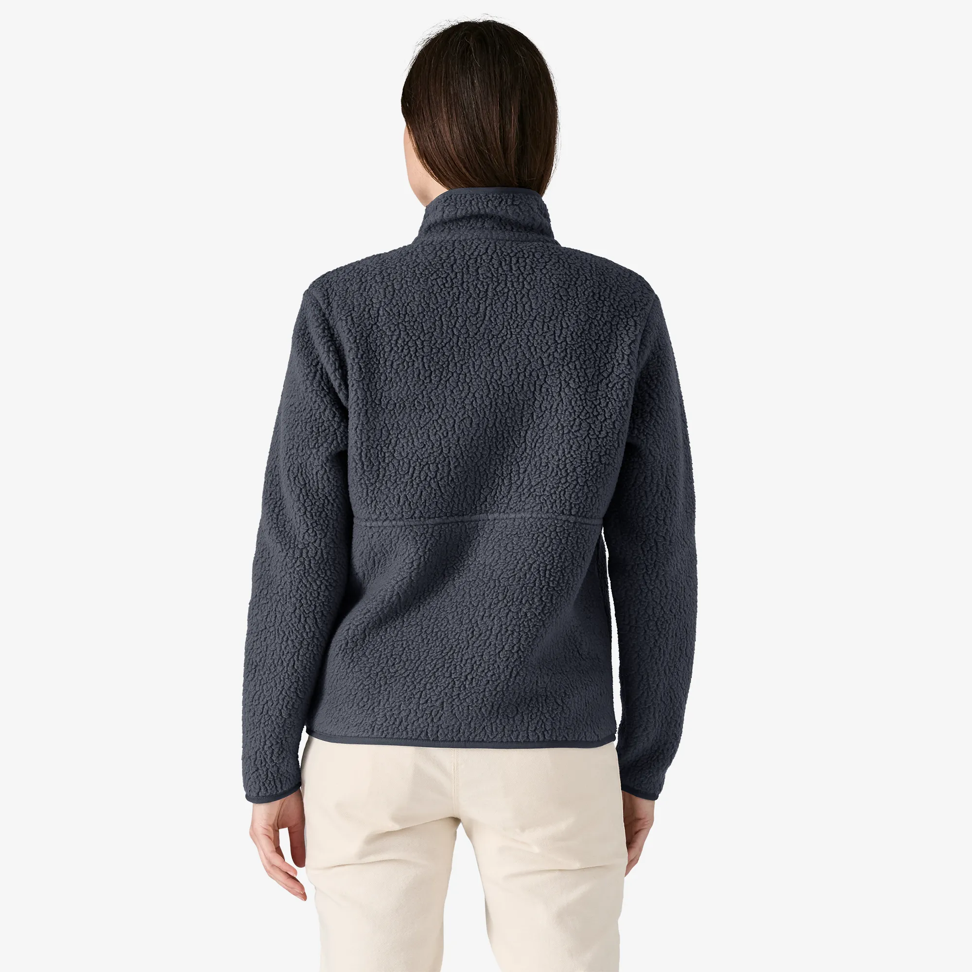Women's Retro Pile Fleece Marsupial Pullover