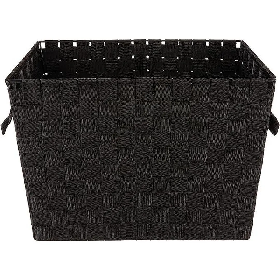 Woven Strap Large Tote Basket-Assorted (13"x 15"x 10")